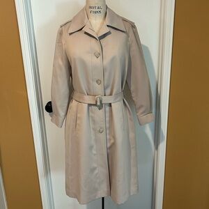 Vintage London Fog Classic Tan Trench Coat